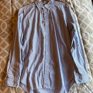 Ralph Lauren blue stripe classic fit button down